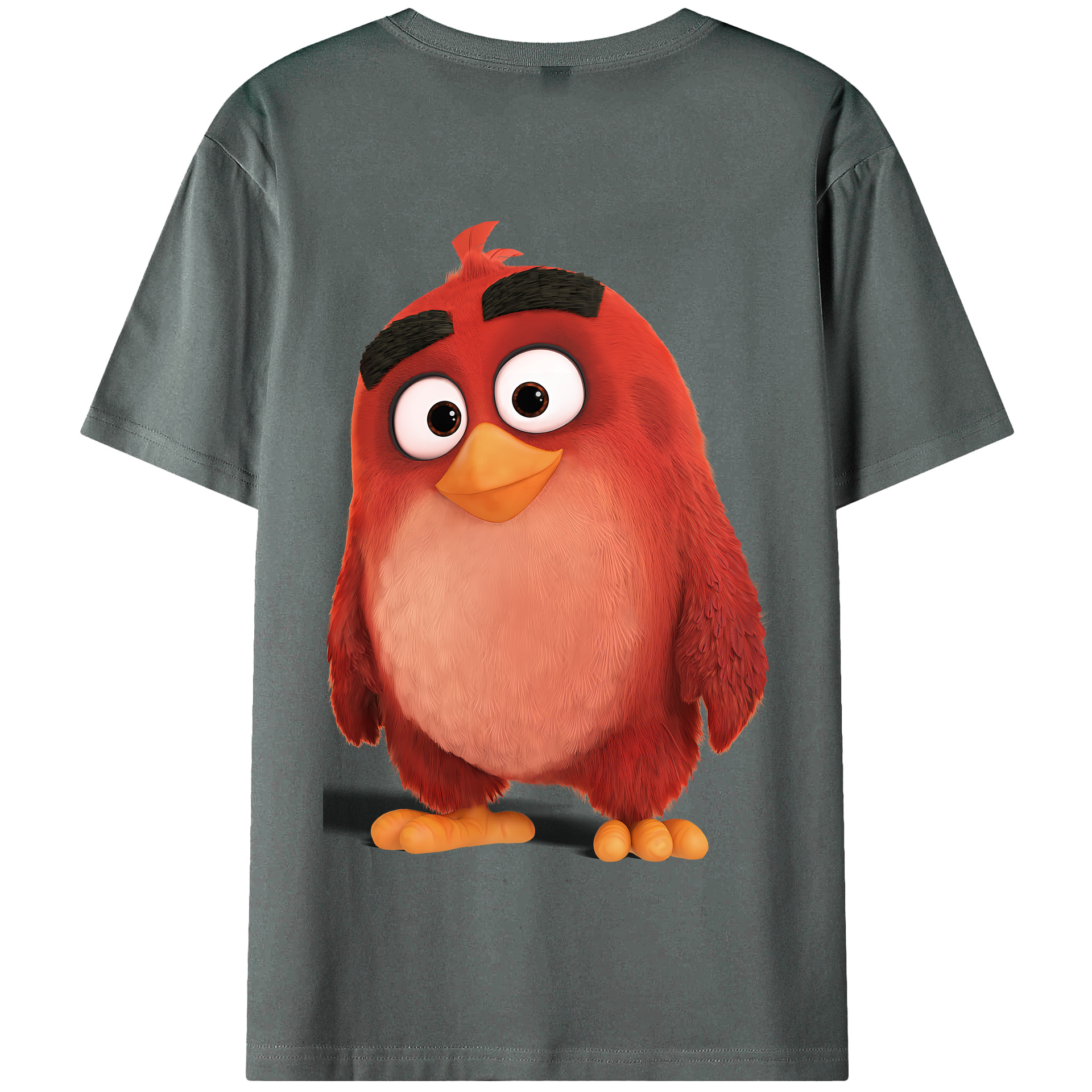 （画像用） Angry Birds アングリーバード 綿100％半袖Tシャツ（背面プリント）